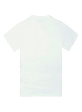 Camiseta Silbon parche minilogo blanco para hombre