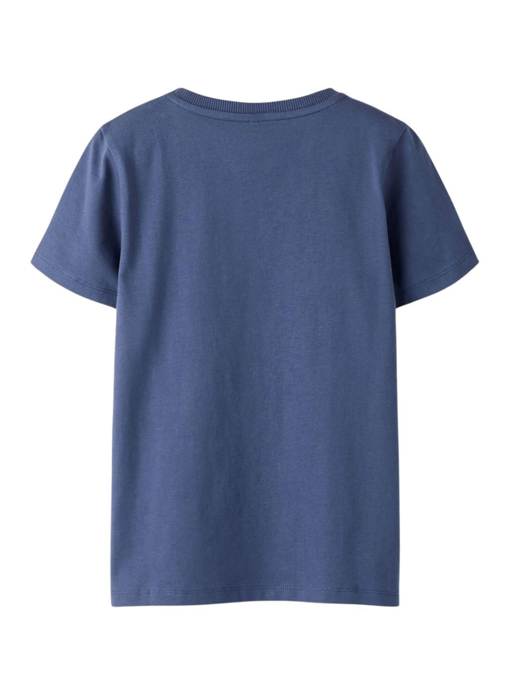 Camiseta Name It calavera skate azul para niño