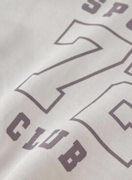 Sudadera Name It sports club 72 crudo para niña