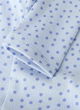 Leggings Name It lunares azul para niña