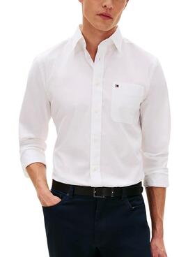 Camisa Tommy Hilfiger Light Oxford blanco para hombre