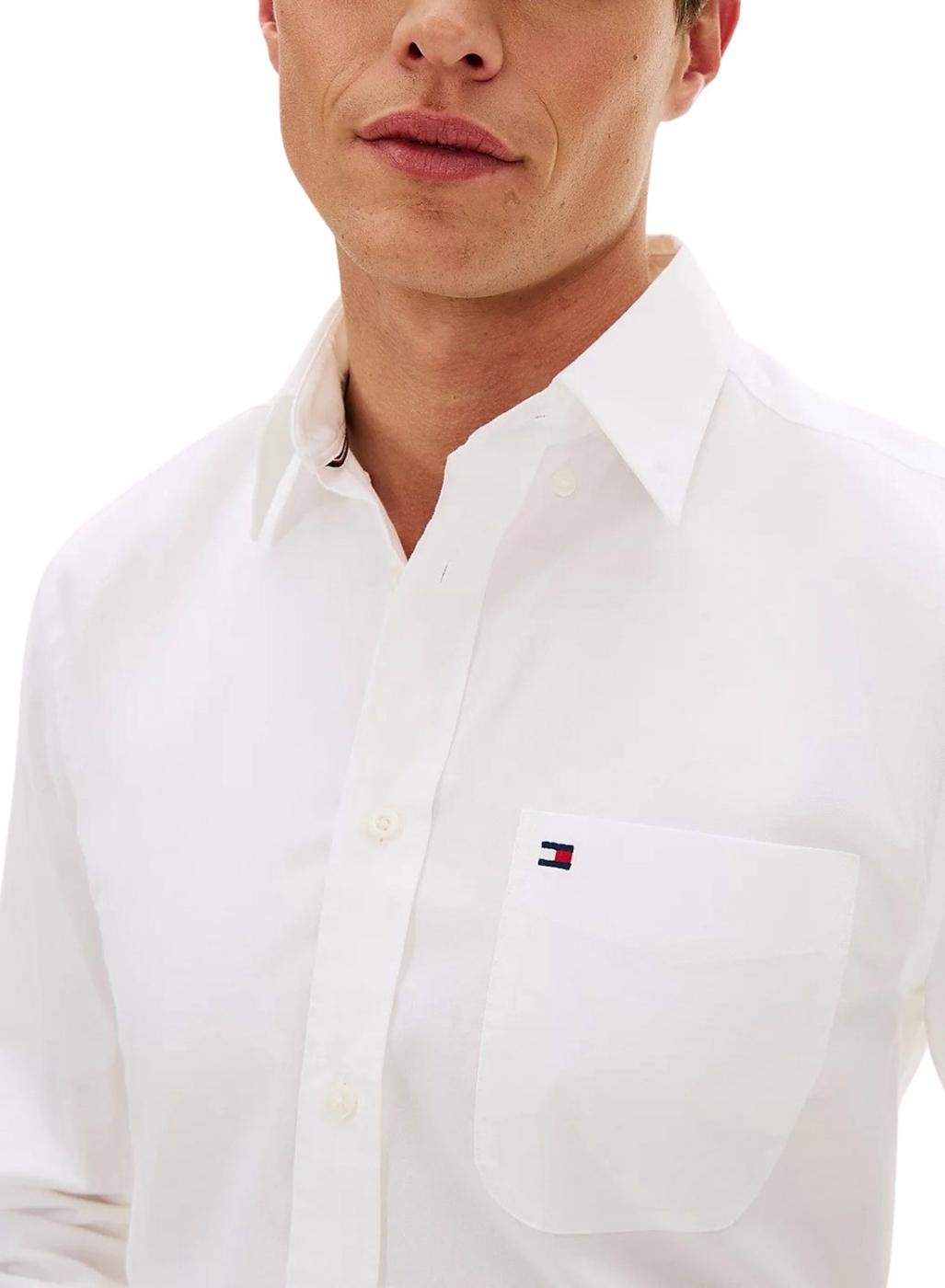 Camisa Tommy Hilfiger Light Oxford blanco para hombre