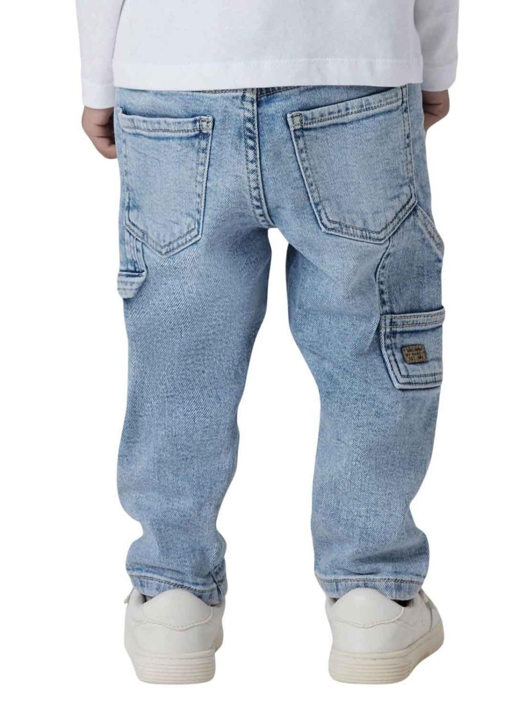 Pantalón Name It cargo denim claro para niño