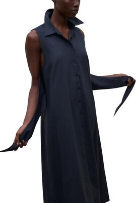 Vestido Ecoalf Chiara marino para mujer