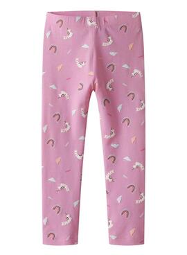 Leggings Name It Bilona pack de 2 rosa para niña