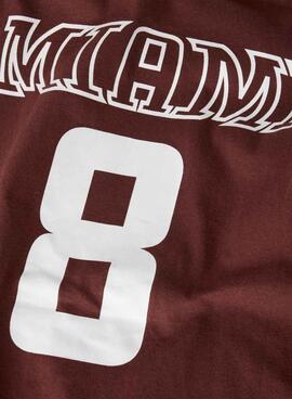 Camiseta Name It Thomas estilo college marrón para niño