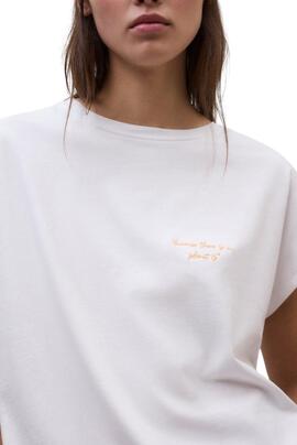 Camiseta Ecoalf Namur blanca para mujer