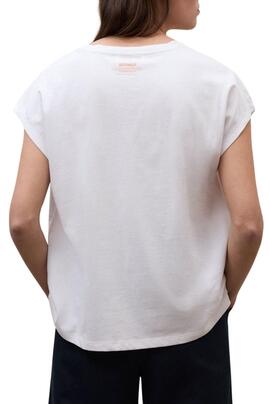 Camiseta Ecoalf Namur blanca para mujer