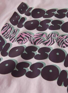 Camiseta Name It Benna estampado Blossom rosa claro para niña