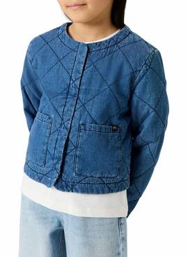 Chaqueta Name It  Juliette acolchada denim azul medio para niña