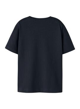 Camiseta Name It Benna moto negro para niño