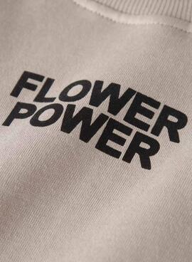 Sudadera Name It Difo flower power beige para niña