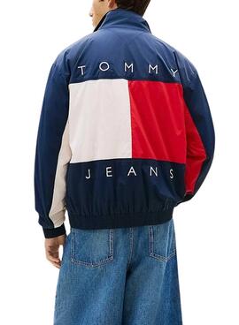 Cazadora Tommy Jeans Heritage Flag azul marino para hombre