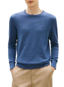Jersey Tommy Hilfiger Essential azul para hombre