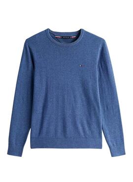 Jersey Tommy Hilfiger Essential azul para hombre