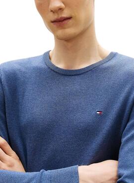 Jersey Tommy Hilfiger Essential azul para hombre