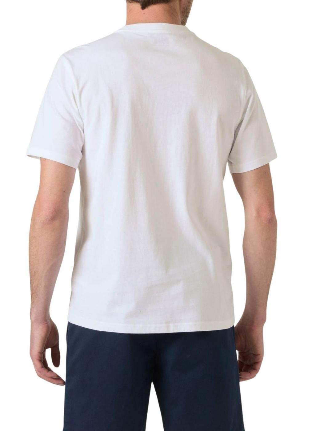Camiseta Helly Hansen Hudson blanco para hombre