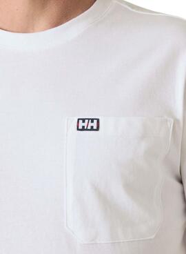 Camiseta Helly Hansen Hudson blanco para hombre