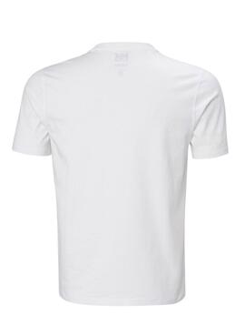 Camiseta Helly Hansen Hudson blanco para hombre