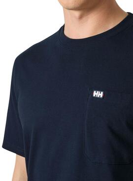 Camiseta Helly Hansen Hudson azul marino para hombre