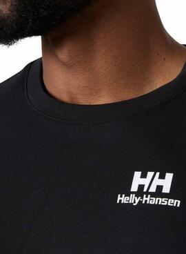 Camiseta Helly Hansen Core negro para hombre