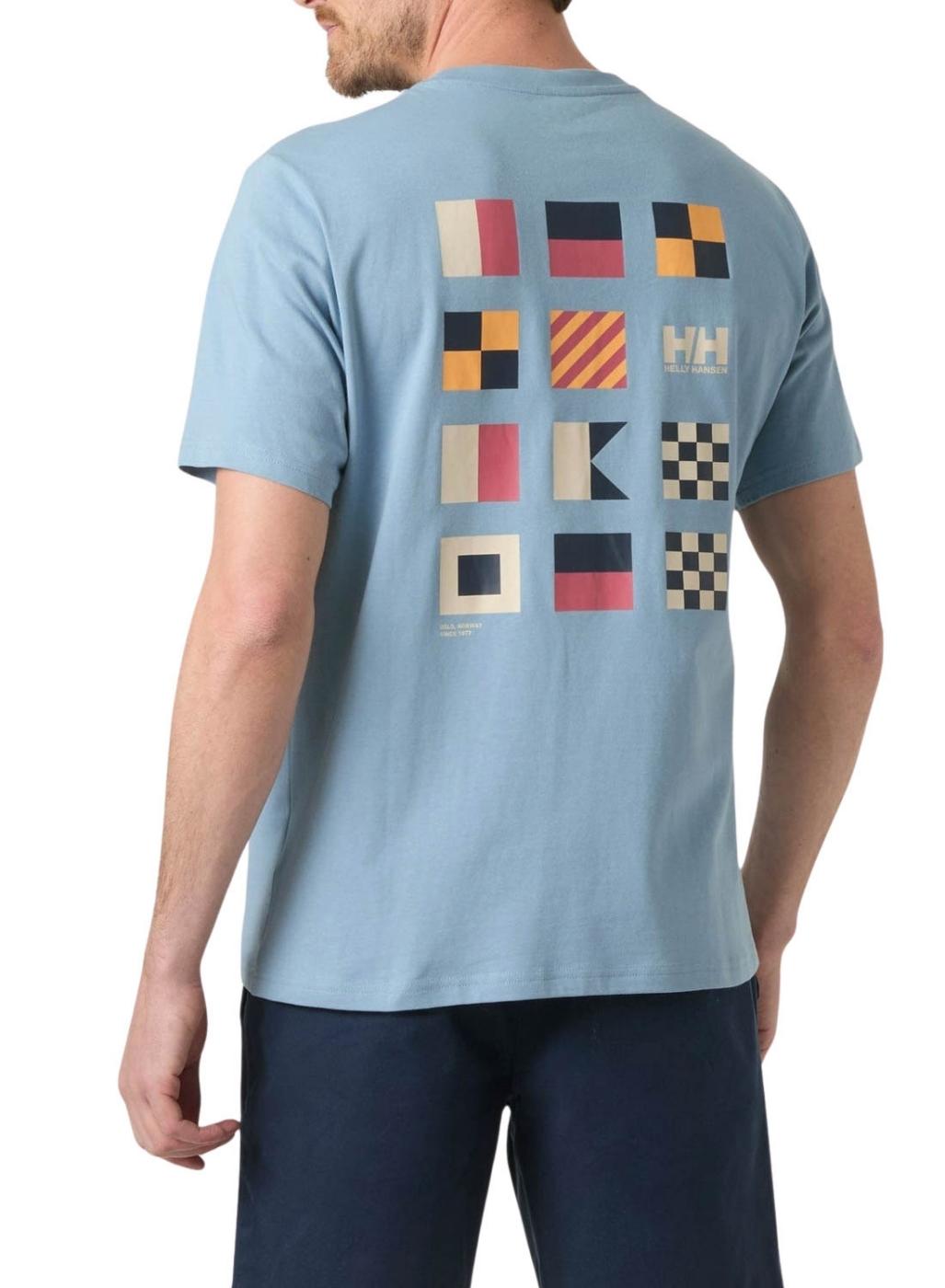 Camiseta Helly Hansen Shoreline azul para hombre