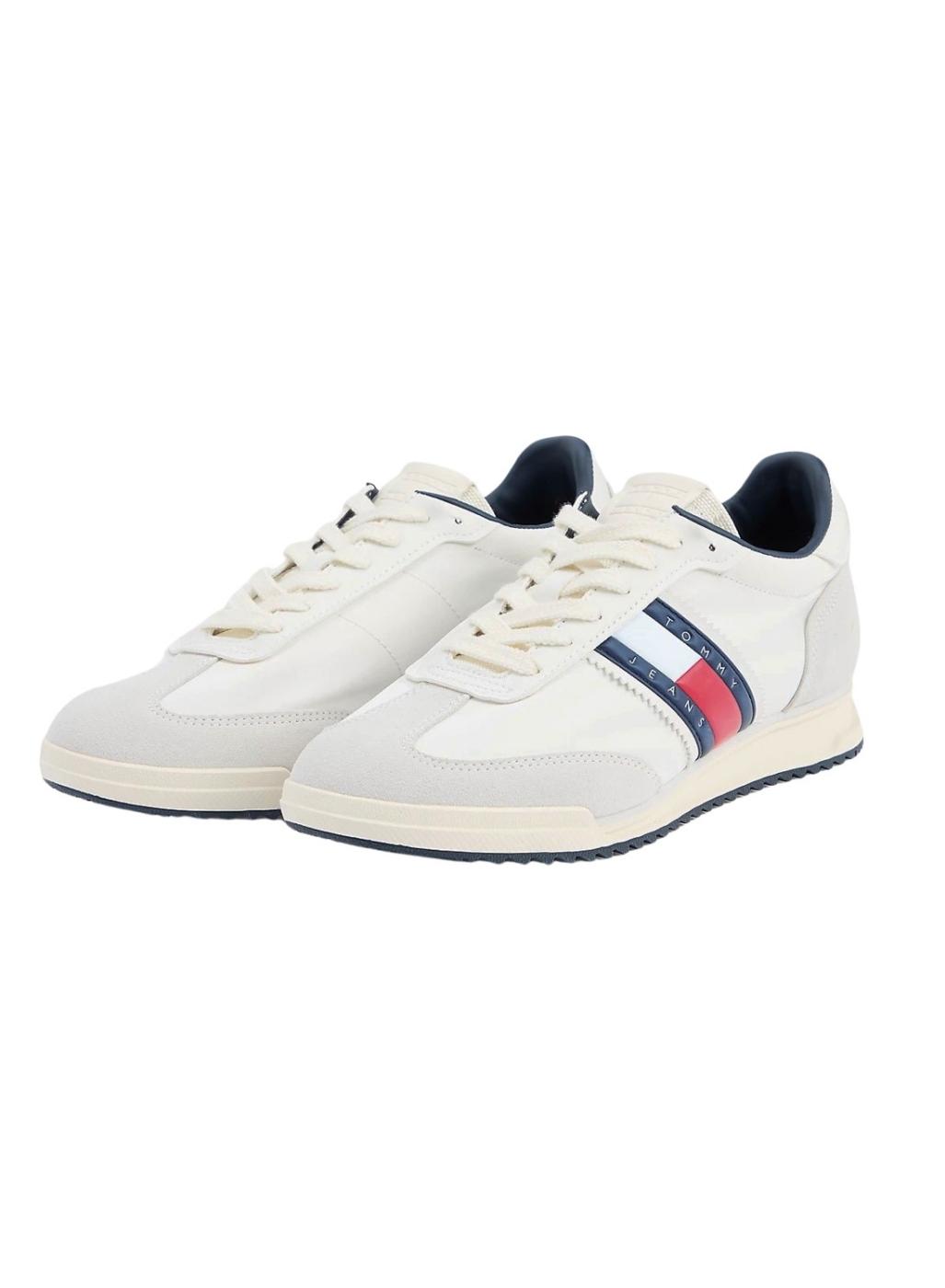 Zapatillas Tommy Jeans Retro Runner Cleated blanco para hombre