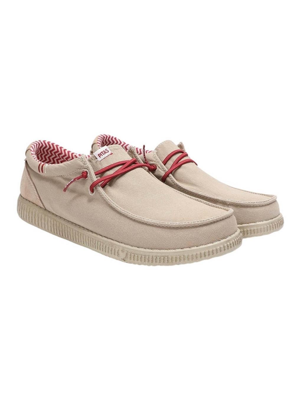 Zapatos Walkin Pitas Ledro beige para hombre