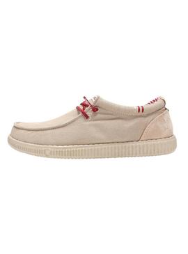 Zapatos Walkin Pitas Ledro beige para hombre