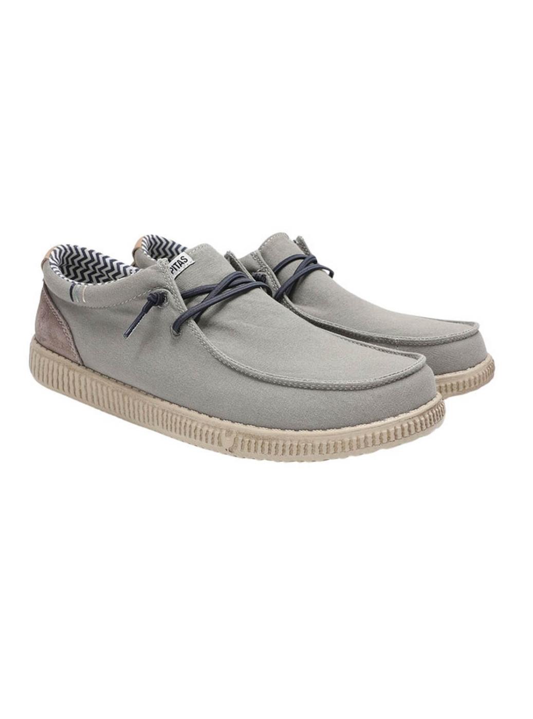 Zapatos Walkin Pitas Ledro gris para hombre