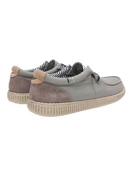 Zapatos Walkin Pitas Ledro gris para hombre