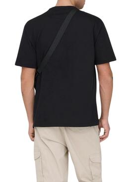 Camiseta Only and Sons Fred negro para hombre
