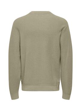 Jersey Only and Sons Tony beige para hombre