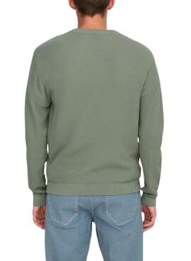 Jersey Only and Sons Tony verde para hombre