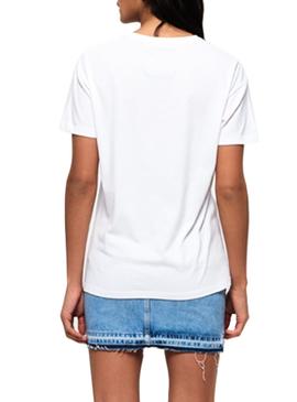 Camiseta Superdry Portland Blanco Mujer