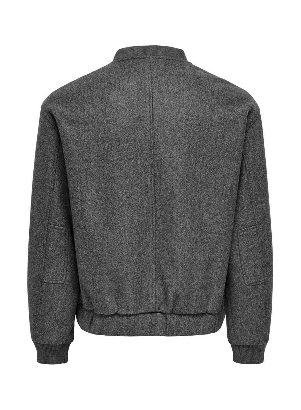 Chaqueta bomber Only and Sons Worf gris para hombre
