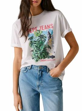 Camiseta Pepe Jeans Martha blanco para mujer