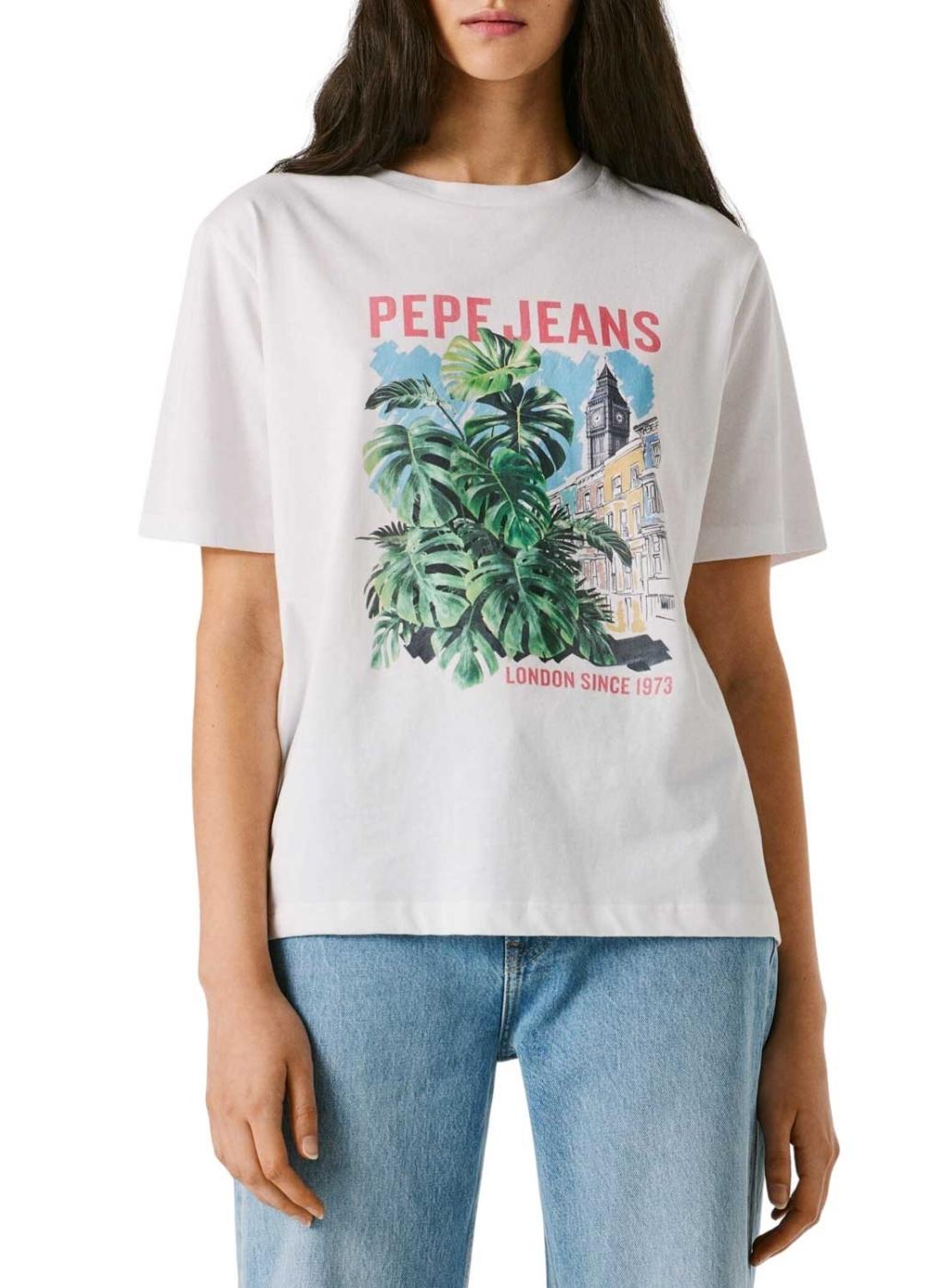 Camiseta Pepe Jeans Martha blanco para mujer