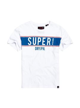 Camiseta Superdry Portland Blanco Mujer