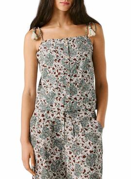Top Pepe Jeans Agnes verde para mujer