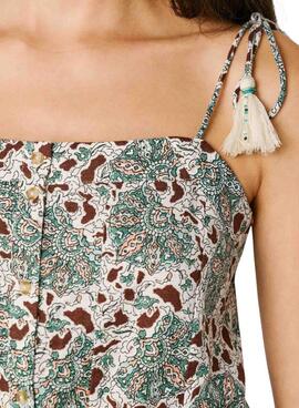 Top Pepe Jeans Agnes verde para mujer