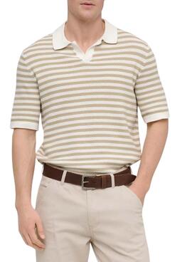 Polo Only and Sons Serge rayas tostado para hombre