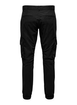 Pantalón Only and Sons Cam cargo negro para hombre
