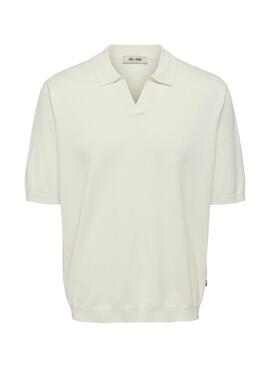 Polo Only and Sons Wyler Relaxed beige para hombre