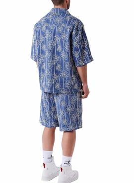Pantalones cortos Project x Paris Candide Idylle flores azul para hombre