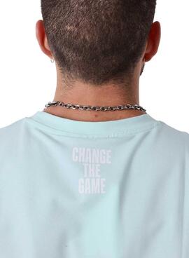 Camiseta Project x Paris Essentials ajustada turquesa para hombre