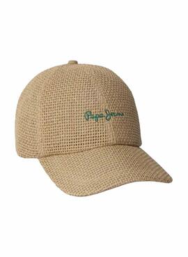 Gorra Pepe Jeans Gwen beige para mujer