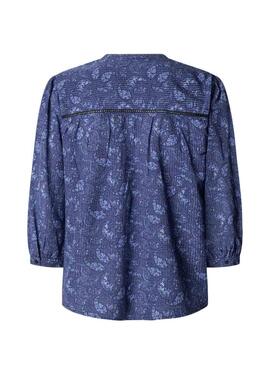Blusa Pepe Jeans Brigitte azul para mujer