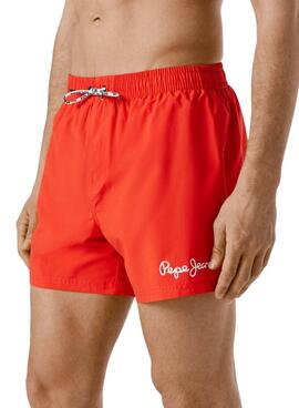 Bañador Pepe Jeans Solid rojo para hombre
