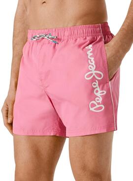 Bañador Pepe Jeans Logo rosa para hombre